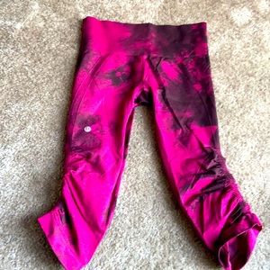 Lulu Lemon Pink Tie Dye Leggings
